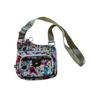 Lily Bloom Cross Body Bag Colorful Cat Pattern